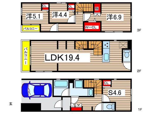 Kolet武蔵新城南の物件間取画像